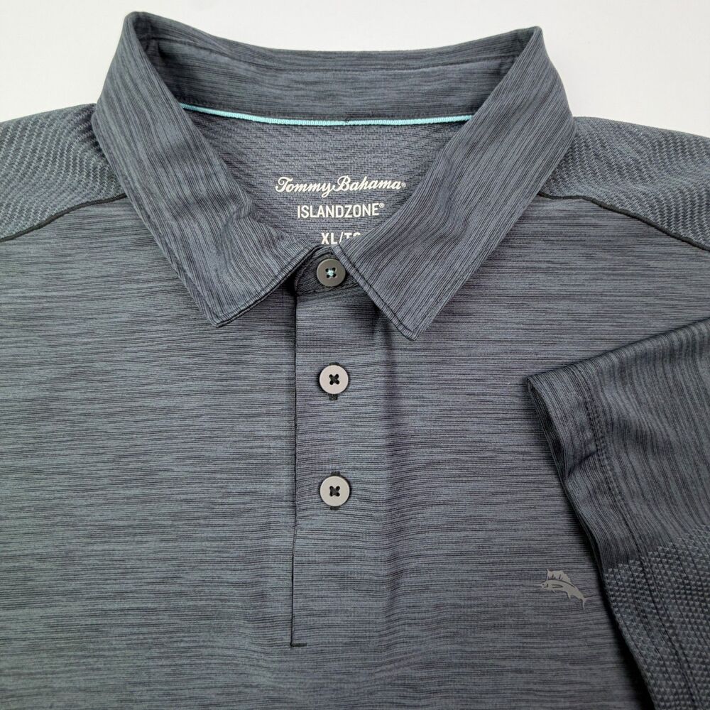 Tommy Bahama IslandZone Gray Golf Polo XL